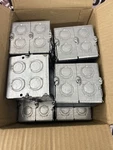 Thomas Betts Gw 235 Mansory Boxes Galvanized Steel Gangable Lot Of 10. Fixed Price $110.00.