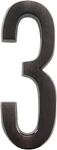 Hillman Distinctions 4-IN. Adhesive Bronze House Number 3. Fixed Price $12.00.