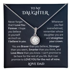 Special To My Daughter Necklace From Father Jewelry Gift Boxed. Fixed Price $44.99.