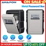 Awapow Wall-mount Key Box 4-DIGIT Lock, Weatherproof & Secure. Fixed Price $36.01.