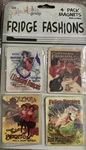 French Cabaret Scene Fridge Magnets: Toulouse Lautec Like Designs: Set Of 4: New. Fixed Price $6.00.