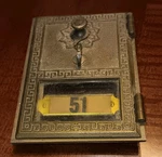 Vintage Antique Office Box Door Postal # 51 For Display. Fixed Price $28.95.