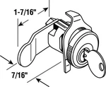 Prime-line S4129 Nickel Steel Silver Counter Clockwise Mailbox 4.8 H In.. Fixed Price $10.62.