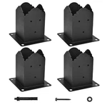 Creative Design 4X4 Post Base, Square Bracket For Fence Mailbox Dec.... Fixed Price $48.84.