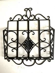 Decorative Curly Wrought Iron Wall Mount Mailbox Magazine Holder New. Fixed Price $31.96.