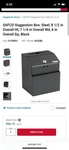 Safco 619W01 Wall-mountable Interoffice Mailbox Suggestion. Fixed Price $19.99.