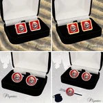 Karl Marx Men Cufflinks / Tie Slide Set + Gift Box Engraving. Fixed Price $27.19.