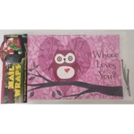 Works Magnetic Mailbox Cover - Who Loves You? Owl Pink Mailwrap. Fixed Price $27.99.