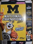 University Of Michigan Kellogg's Frosted Flakes Box Sleeve Only Limited Edition. Fixed Price $99.00.