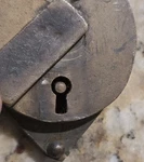 2 "made Usa By Corbin Cabinet Rr Door Padlock Heart Spring Cover Lever. Fixed Price $37.88.