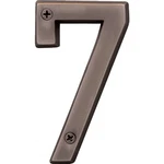 Hy-ko Series In. Oil Rubbed Bronze House Number Seven BR-42OWB/7. Fixed Price $7.70.