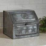 Galvanized Tin Punched Star Bread Box By Park Designs. Fixed Price $164.95.