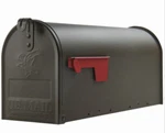Solar Elite Bronze Galvanized Standard Post Mount T1 Rural Mailbox E1100BZAM. Fixed Price $54.99.