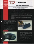 Worksaver Rotary Broom For Skid Steer & 3-PT Tractor Mount Ssmb Rmb 2-PAGE Sheet. Fixed Price $14.95.