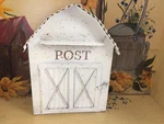 Vintage Style Farmhouse Country Barn Mailbox Post Embossed Primitive Rustic. Fixed Price $54.49.