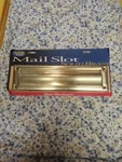 New Ives By Schlage Solid Brass Artisan House Mail Slot Door Kit With Template. Fixed Price $18.32.