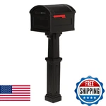 Architectural Mailboxes Grand Haven Plastic & Post Kit Black Extra Large. Fixed Price $139.13.