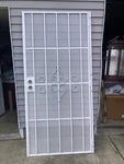 Pair Wrought Iron Scrolled Security Doors Hardware Hinges Nwt. Fixed Price $195.00.
