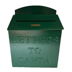 Hearth & Hand Magnolia Letters To Santa Mailbox X-mas Green Heavy Metal 13 X10. Fixed Price $44.98.