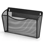 Magnetic Wall File Holder, Hanging Mounted Paper Mail Organizer, Vertical Poc.... Fixed Price $21.94.