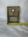 Vintage 1962 Us Post Office Mail Box Brass Door W/glass And Frame Combo National. Fixed Price $35.00.