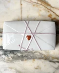 Sweet White Porcelain Keepsake Envelope Letter Heart Trinket Box W/ Lid Great. Fixed Price $25.00.