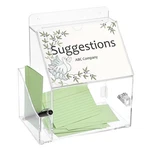 Btsky Acrylic Suggestion Box With Lock Wall Mounted Clear, White, Black. Fixed Price $40.12.