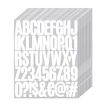 10 Sheets 500 Pcs 2 Inch White Vinyl Letters Stickers, Self Adhesive Mailbox .... Fixed Price $13.23.