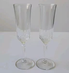 Crystal Wedding Toasting Glass Pair George American Heritage Flute Champagne. Fixed Price $19.99.