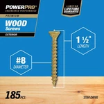 Hillman 48595 Star Drive Flat Head Exterior Wood Deck Screw #8 1-1/2 In.. Fixed Price $18.87.