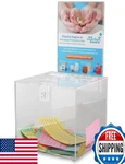 Comment And Suggestion Box Charity Collection Ticket Raffle Acrylic Tip Jar Lock. Fixed Price $74.55.