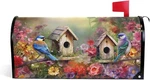 Colorful Spring Birdhouse Flowers Magnetic Mailbox Cover Mailwraps Garden Y. Fixed Price $28.54.