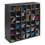Safco Wood Mail Sorter With Adjustable Dividers Stackable 36 Compartments Black. Fixed Price $335.57.