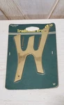 Hillman Brass "w" House Letter 4" Solid Polished 840107. Fixed Price $5.32.