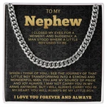 To My Nephew Necklace - Cuban Chain For From Aunt/uncle,. Fixed Price $79.95.