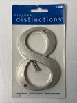 Hillman Distinctions #8 843328 4" Brushed Nickel Flush Mount House Number New. Fixed Price $6.74.