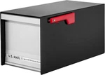 Heavy Duty, Modern Steel Metal Post Mounted Mail Box For Outside, Black. Fixed Price $137.60.