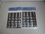 ( Lot Of 2) The Hillman Group 842270 2-INCH Numbers Kit, Gold/black. Fixed Price $13.98.