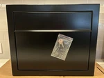 Bravios Elegance Wall Mount Mailbox Powder Coated Black Steel, Lockable W/ Keys. Fixed Price $103.96.