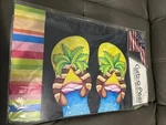Evergreen Magnetic Mailbox Cover Island Flip Flops Summer Design + House Numbers. Fixed Price $20.00.