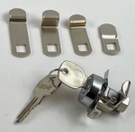 Universal C8730 5-CAM, NA14 Keyway Mailbox Lock Nickel Finish (1 Count). Fixed Price $11.85.