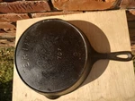 Rare Pre-griswold "erie" Cast Iron Skillet #8 707 Heat Ring High Wall Guc. Fixed Price $380.00.