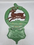 Vintage John Deere Cast Iron Letter Box Mail Slot Wall Pocket. Fixed Price $75.00.