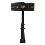 Qualarc, Hanford Twin Post, (base 8 & No Scrolls) With Vinyl Numbers. Fixed Price $1299.00.