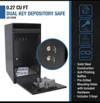 Barska 0.27 Cu Ft Dual Key Locking Drop Wall Mount Deposit Safe Mailbox New. Fixed Price $68.00.