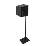 Black Metal Donation Box Floor Stand Lobby Foyer Tithes & Offering Suggestion. Fixed Price $60.00.