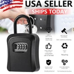 Key 4-DIGIT Combination Lock Box Wall Mount Storage Safety Security Outdoor. Fixed Price $13.69.