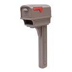 Architectural Mailboxes Gentry T3 Plastic Post Mount Mocha. Fixed Price $145.21.