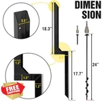 Ladech Fence Repair Stakes, Ground Anchor Screw Fix For Wood Posts, Blac.... Fixed Price $185.99.