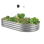 Vevor Metal Raised Garden Bed Galvanized Planter Box 6X3X1 Ft Color. Fixed Price $36.99.
